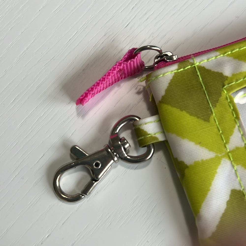 SCOUT idkase keychain clip wallet White Pink Green - Picture 5 of 8